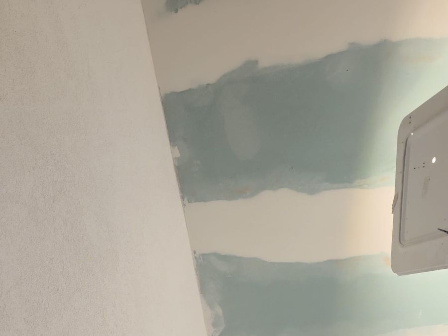 Trockenbaudecke mit verspachtelten Fugen